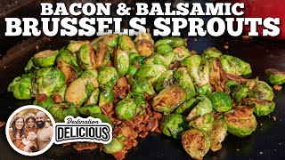 The Best Way to Eat Brussels Sprouts  Blackstone Griddle Recipes [upl. by Nosdrahcir]