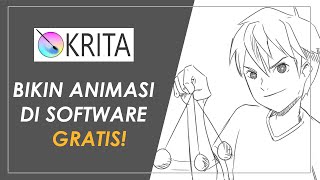 TUTORIAL KRITA 01  BIKIN ANIMASI DI KRITA  TUTORIAL ANIMASI [upl. by Haya]