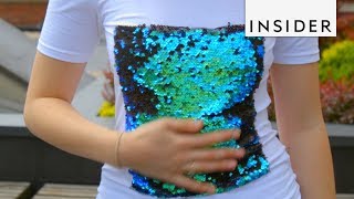 How To Make TwoToned Sequin Clothing [upl. by Nivrad]