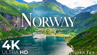 Norway 4K Ultra HD  Land of Fjords  Scenic Relaxation Film with Peaceful Relaxing Music [upl. by Akinot715]