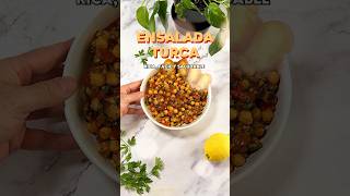 ENSALADA DE GARBANZOS BERENJENA Y PIMIENTO [upl. by Yuma]