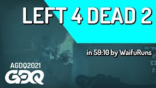 Left 4 Dead 2 by WaifuRuns in 5910  Awesome Games Done Quick 2021 Online [upl. by Ayekel]