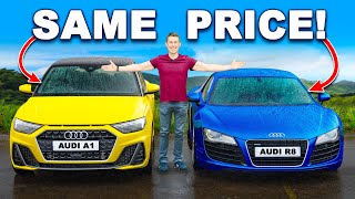 £30k Audi R8 v £30k Audi A1 Old vs New [upl. by Donahoe904]