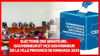 ELECTIONS DES SENATEURS  GOUVERNEUR ET VICE GOUVERNEUR DE LA VILLE PROVINCE DE KINSHASA 2024 [upl. by Inig]