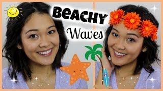 Beachy Waves Hair Tutorial ☼ [upl. by Novi72]