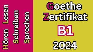 Hören Lesen Schreiben amp Sprechen B1 Goethe Zertifikat Modelltest 1 2024 [upl. by Analem]