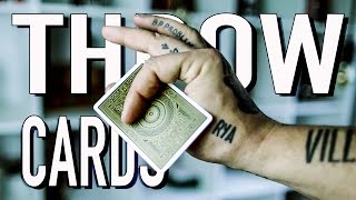 How To THROW Playing Cards FAST [upl. by Beetner]