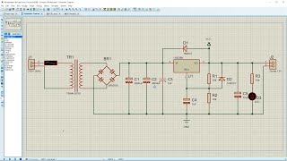 Alimentation de Laboratoire avec le Circuit LM338k dans Proteus 8 [upl. by Pry]