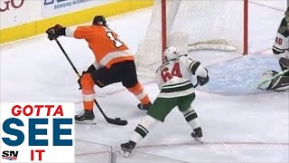 Gotta See It Nolan Patrick Goes Between His Legs For Fantastic Goal Against Wild [upl. by Killigrew820]