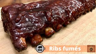 Recette des Ribs de porc au Whisky fumés méthode 321 [upl. by Laeynad]