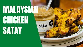 Malaysian Style Chicken Satay Recipe with satay sauce [upl. by Ytram]