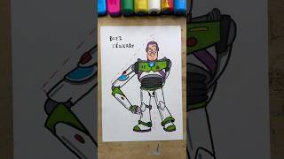 Le compas dans l’œil 📐 dessin shortsart buzzlightyear toystory [upl. by Uriia]