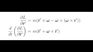 Lagrangian and Coordinate change Coriolis and Centrifugal forces [upl. by Zela]