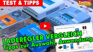 Welchen Laderegler wählen MPPTSolarladeregler Vergleich u kl Laderegler Tutorial Teil1 Tueftler [upl. by Dichy]