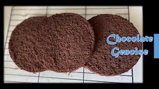 CHOCOLATE GENOISE cake recipe chocolatespongecakerecipe PERFECT sponge for birthdaycake [upl. by Russia]