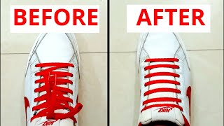 How To HIDE Your Laces Very Easy amp Fast Shoelace Hack  Mens Style Essential [upl. by Yule]