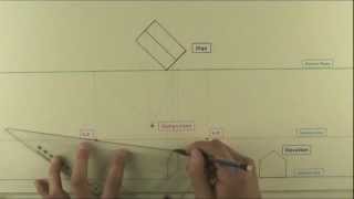 Measured Perspective Drawing  House Shape [upl. by Ham757]