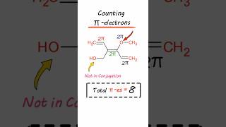 🙄Count pi electrons😉shorts youtubeshorts shortsfeed trending neet tricks [upl. by Ydnarb]