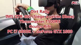 quotOh pu cest incroyablequot  Test de Dirt Rally avec Oculus Rift et siège à vérins [upl. by Annanhoj819]