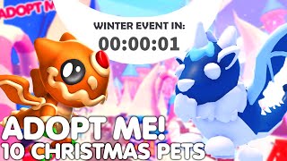 ❄️ALL 10 NEW CHRISTMAS PETS RELEASE🎄ADOPT ME HUGE CHRISTMAS WINTER EVENT CONCEPTS ROBLOX [upl. by Ordway]