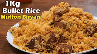 1Kg Bullet Rice Mutton Biryani Recipe in Tamil  Easy Cooking with Jabbar Bhai [upl. by Wester]