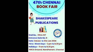 47th Chennai Book Fair [upl. by Ethelyn255]