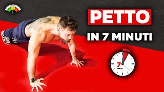 PETTO MUSCOLOSO IN 7 MINUTI  scheda completa [upl. by Antonin]