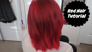 How I dyed my Hair Red  Loreal Hicolor Highlights  Alyssa Nicole [upl. by Ettari]