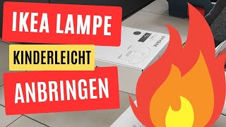 Ikea Lampe Kinderleicht anschließen  Leuchte anbringen  Nymane GU10 [upl. by Anestassia513]