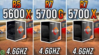 Ryzen 5 5600X vs Ryzen 7 5700G vs Ryzen 7 5700X [upl. by Yotal]