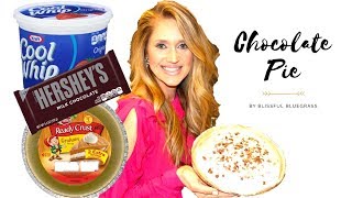 The Best amp Easiest Chocolate Pie Recipe [upl. by Skurnik713]