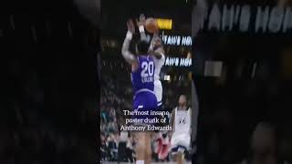 Anthony Edwards dunk on John Collins [upl. by Dwyer11]