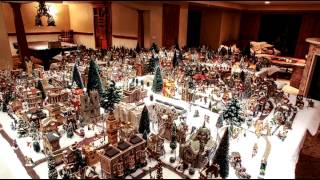 Nancy builds her Christmas Village  2014 Timelapse [upl. by Okram372]