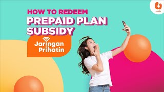 How to Redeem Jaringan PRIHATINs Prepaid Plan Subsidy [upl. by Anetsirhc]