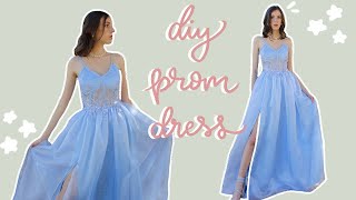 DIY Corset Bodice Prom Dress  Step By Step Tutorial [upl. by Dippold]