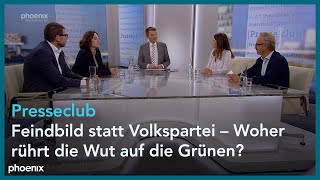 Presseclub Feindbild statt Volkspartei – Woher rührt die Wut auf die Grünen [upl. by Mihe715]