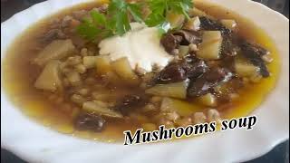 Porcini mushroom soup A natural product A simple and quick recipe [upl. by Dolan884]