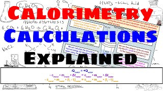 Calorimetry Calculations  Explained [upl. by Haakon]