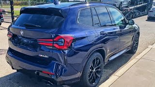 2022 BMW X3 M40i LCI Pythonic Blue Walkaraound [upl. by Sivet]