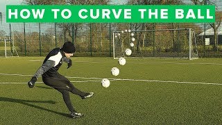 How to curve the ball  Learn bending free kick [upl. by Yenaffit]