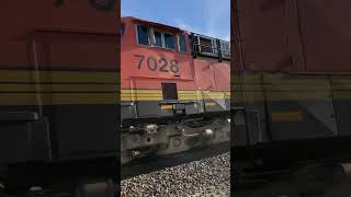 6070 MPH BNSF Z Train with Fakebonnet 742 [upl. by Mamie]