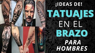 Descubre los mejores diseños de TATUAJES para HOMBRES en el BRAZO Golden Tattoo  tattoos [upl. by Noraha710]