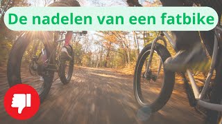 De Grootste Fatbike Nadelen [upl. by Saffier367]