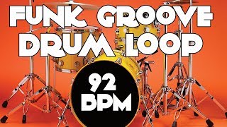 Drum Track  Groove Funk Beat  92 BPM [upl. by Jutta]