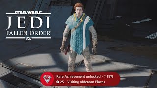 Star Wars Jedi Fallen Order  Visiting Alderaan Places Explored the Crashed Venator [upl. by Novets]