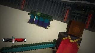 Minecraft Epic Fight Mod  Big Sword vs Zombies [upl. by Ewer]