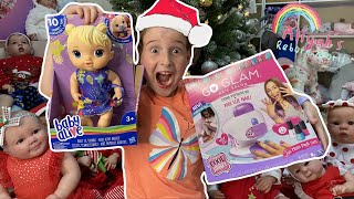 OPENING CHRISTMAS FAN MAIL with ALIYAH and the REBORNS [upl. by Olcott]