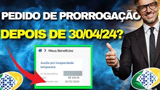 Como vai ficar o pedido de prorrogação de auxílio doença depois do dia 30042024 [upl. by Casta]