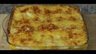 Receta  Lasaña con pasta fresca lasagna con jamón y queso [upl. by Erbe]