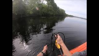 Gouldsboro lake kayak fishing [upl. by Veedis65]